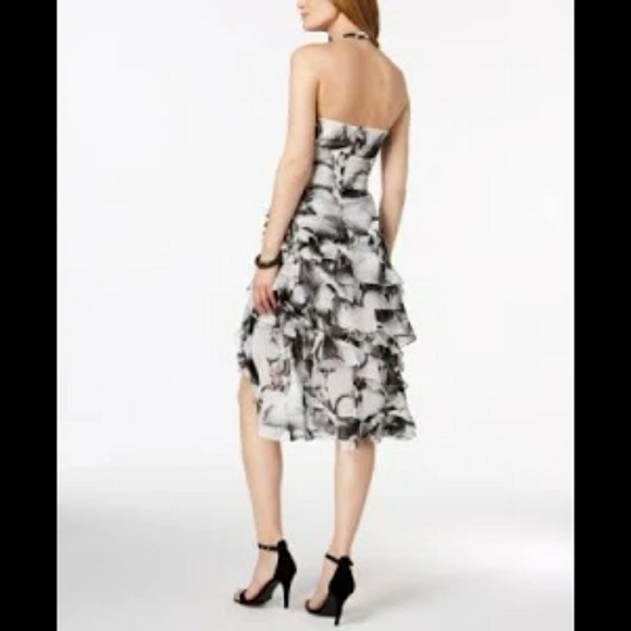 New MSK Women's Floral-Print Ruffle dress - Picture 2 of 2